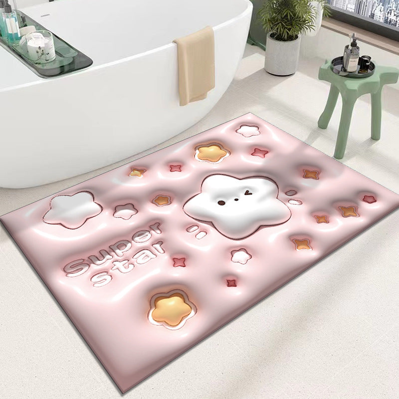 Cute Cartoon Cat Shape Bath Mat Stornfield