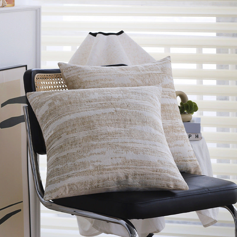 Cozy decorative pillow with textured pattern