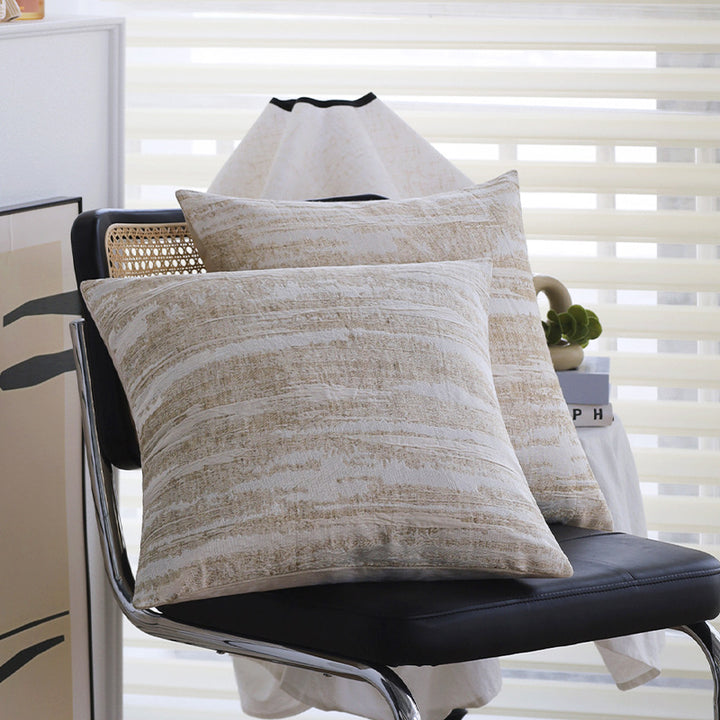 Cozy decorative pillow with textured pattern