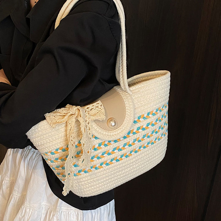 Bohemian Handwoven Crochet Tote Bag