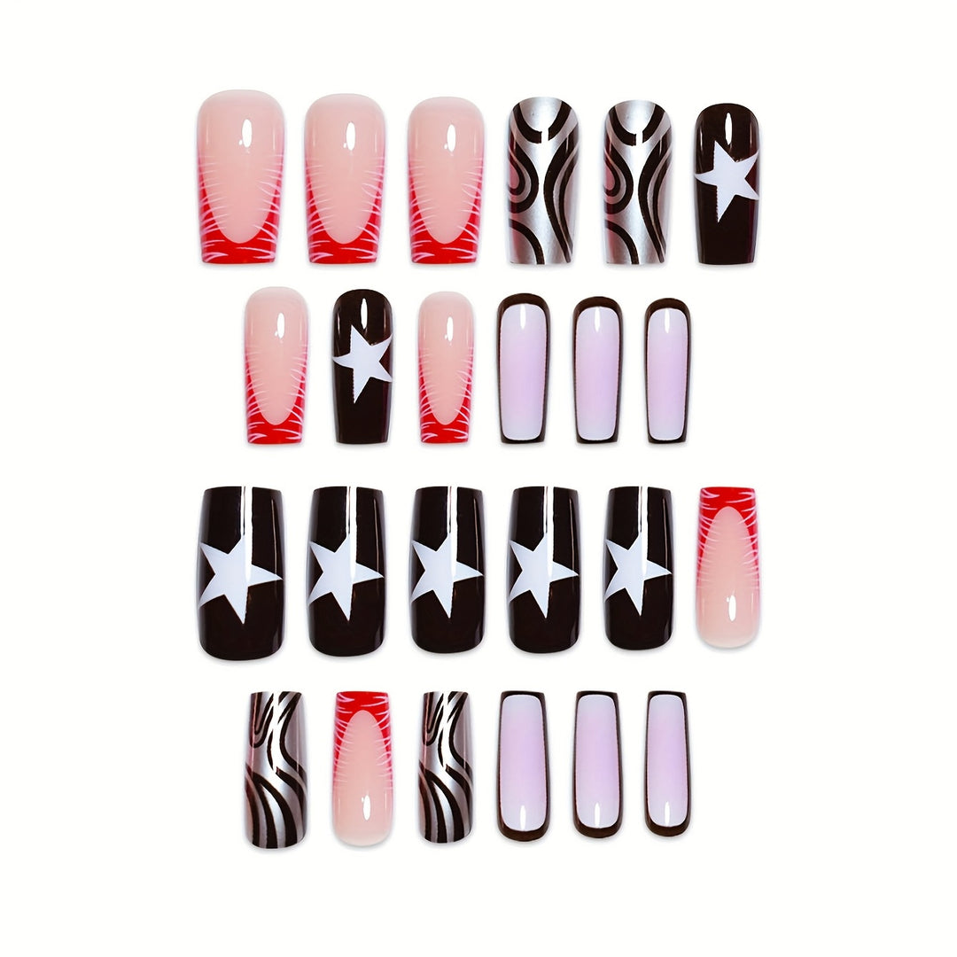 Creative Artistic Press-On Nails Stornfield