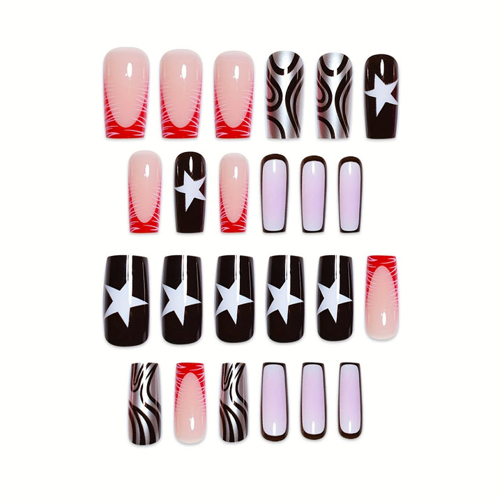 Creative Artistic Press-On Nails Stornfield