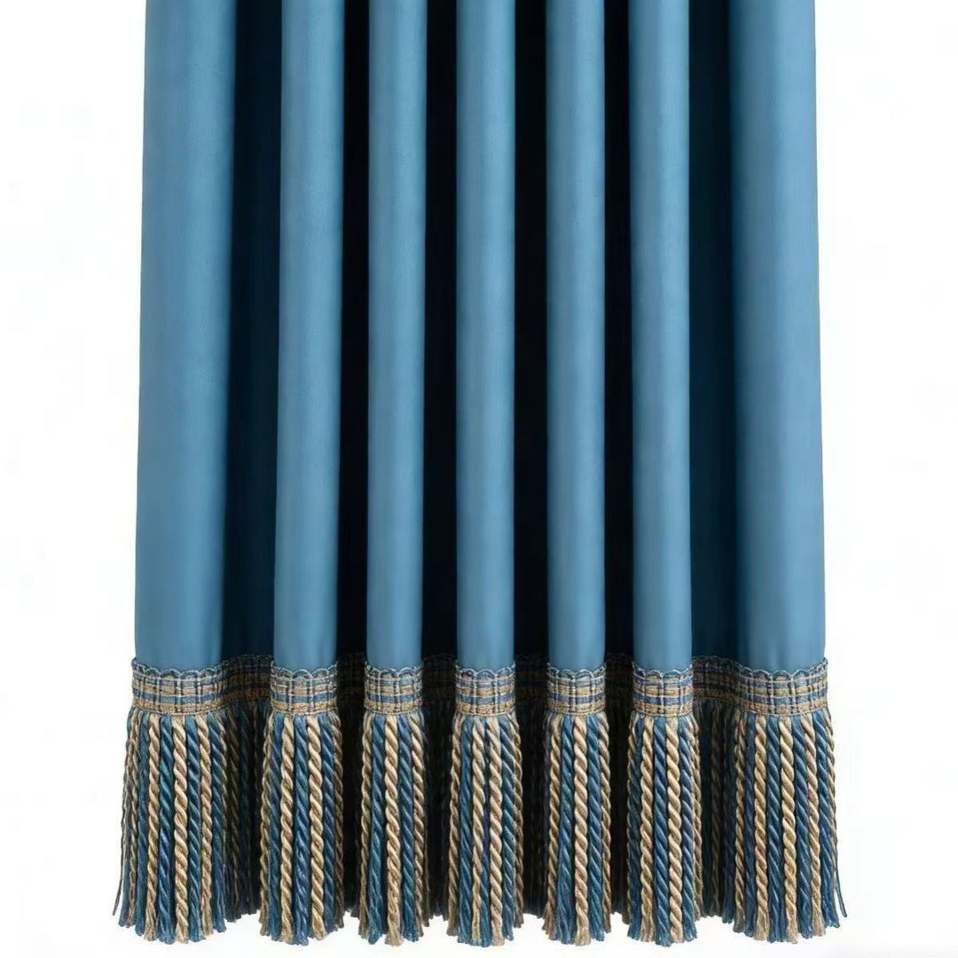Noble curtain with fringe trim Stornfield