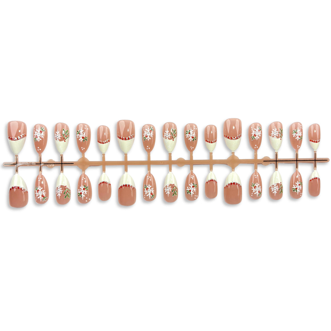 Floral-Design Press-On Nail Set