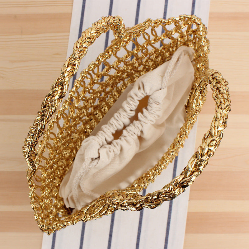 Practical mesh straw bag Stornfield