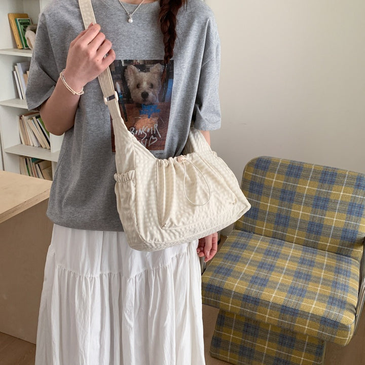 Casual Gingham Tote Bag