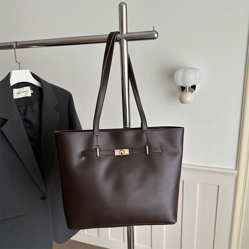 Minimalist Leather Tote Bag