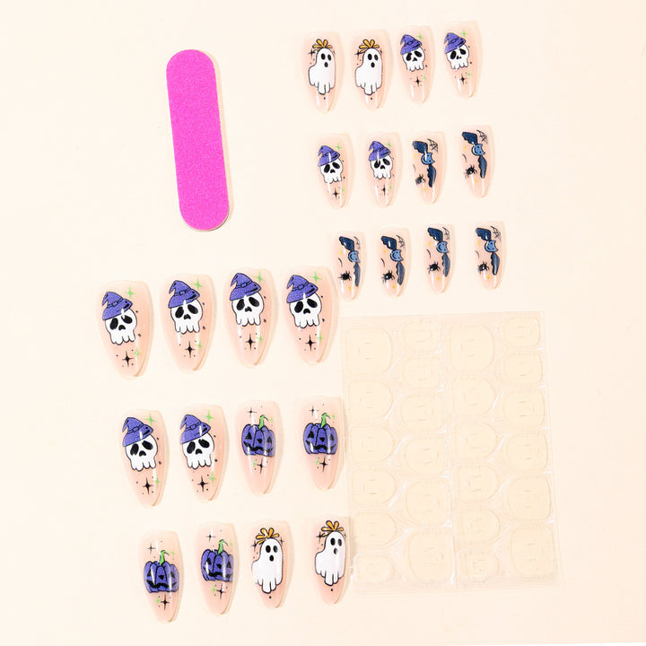 Spooky Themed Stiletto Nail Art Extensions Stornfield