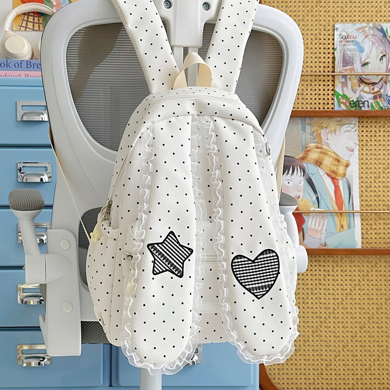 Cute Bunny-Ear Drawstring Backpack Stornfield