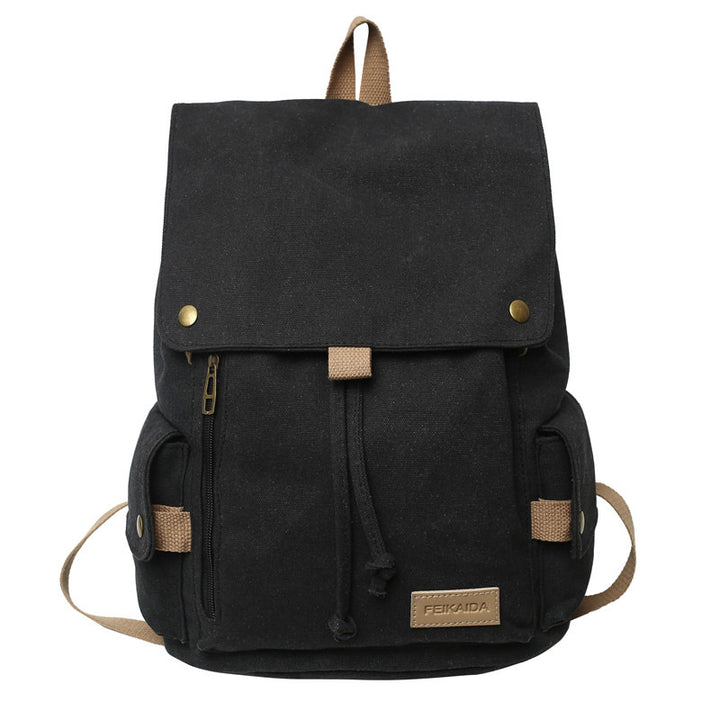 Rugged Canvas Hiking School Backpack Stornfield