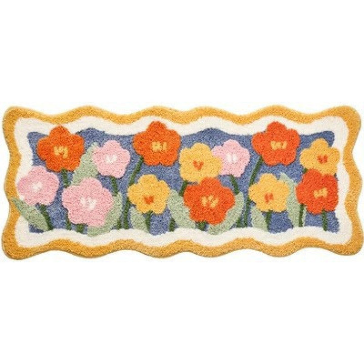 Cartoon Pig-Themed Bath Mat