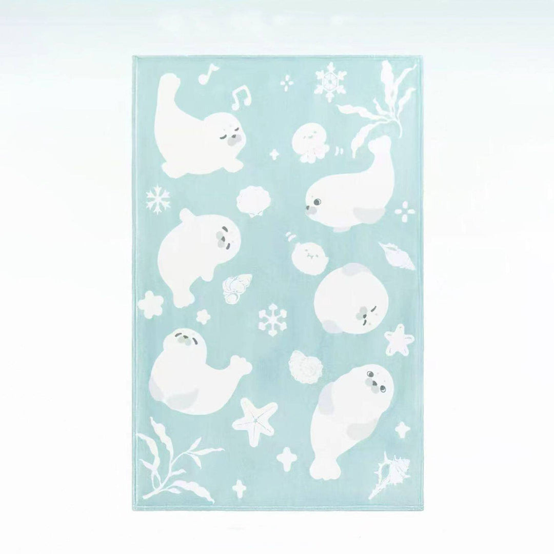 Sea Life-Themed Plush Throw Blanket