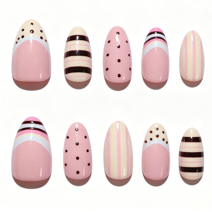 Artificial nails with modern patterns Stornfield