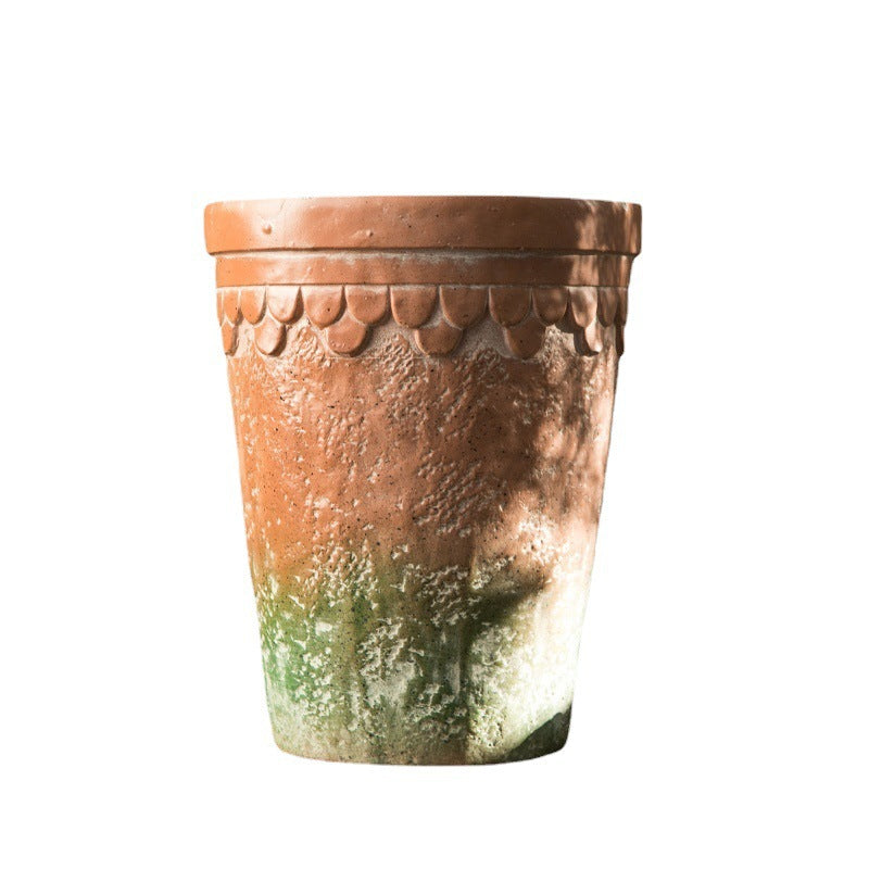 Rustic terracotta plant pot Stornfield