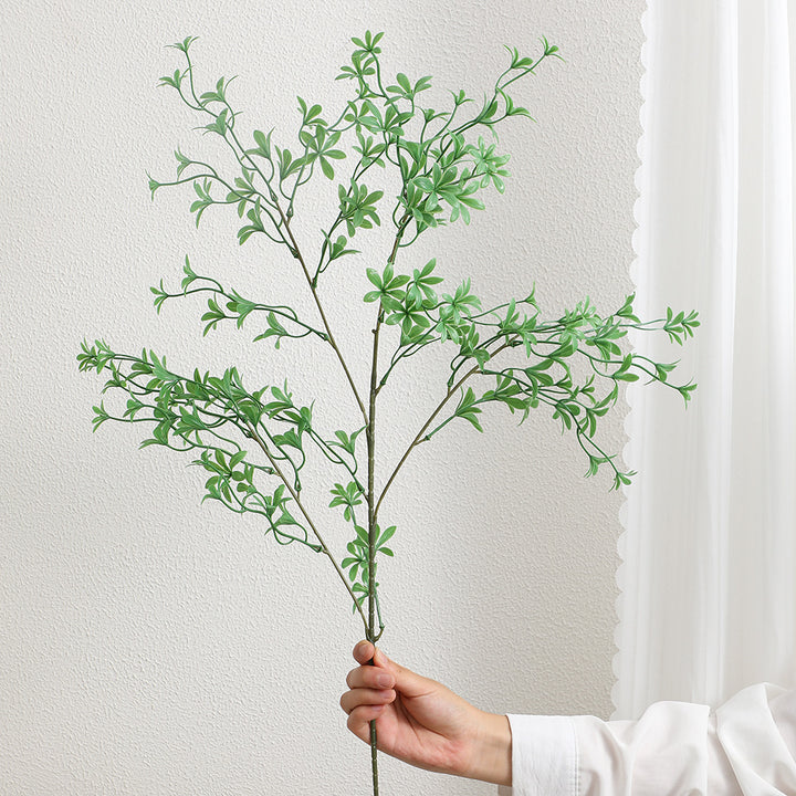 Decorative artificial branch with filigree, curved twigs