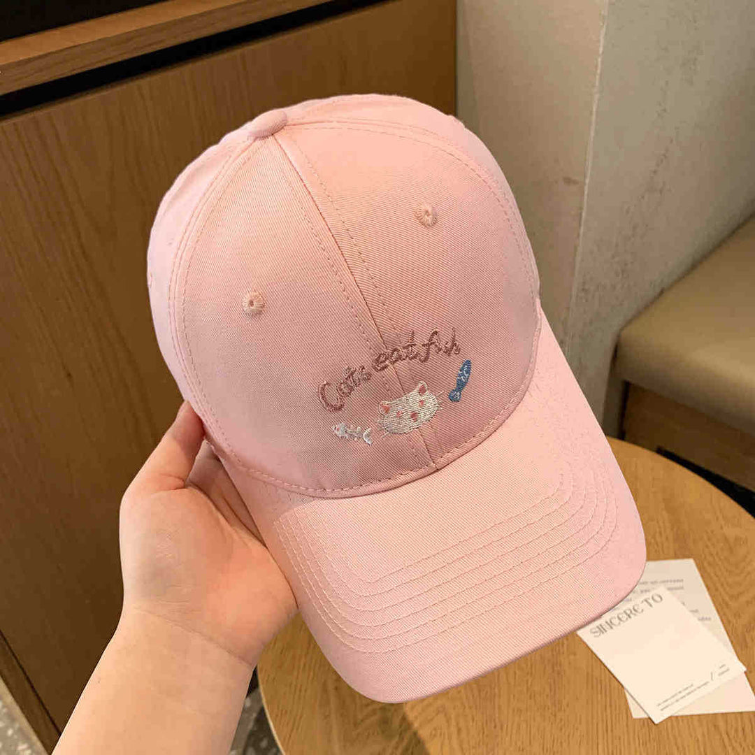 Women's Embroidered Cat-Themed Baseball Cap Stornfield