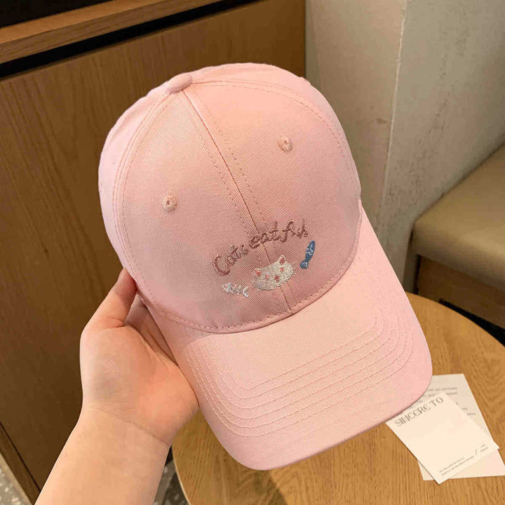 Women's Embroidered Cat-Themed Baseball Cap Stornfield