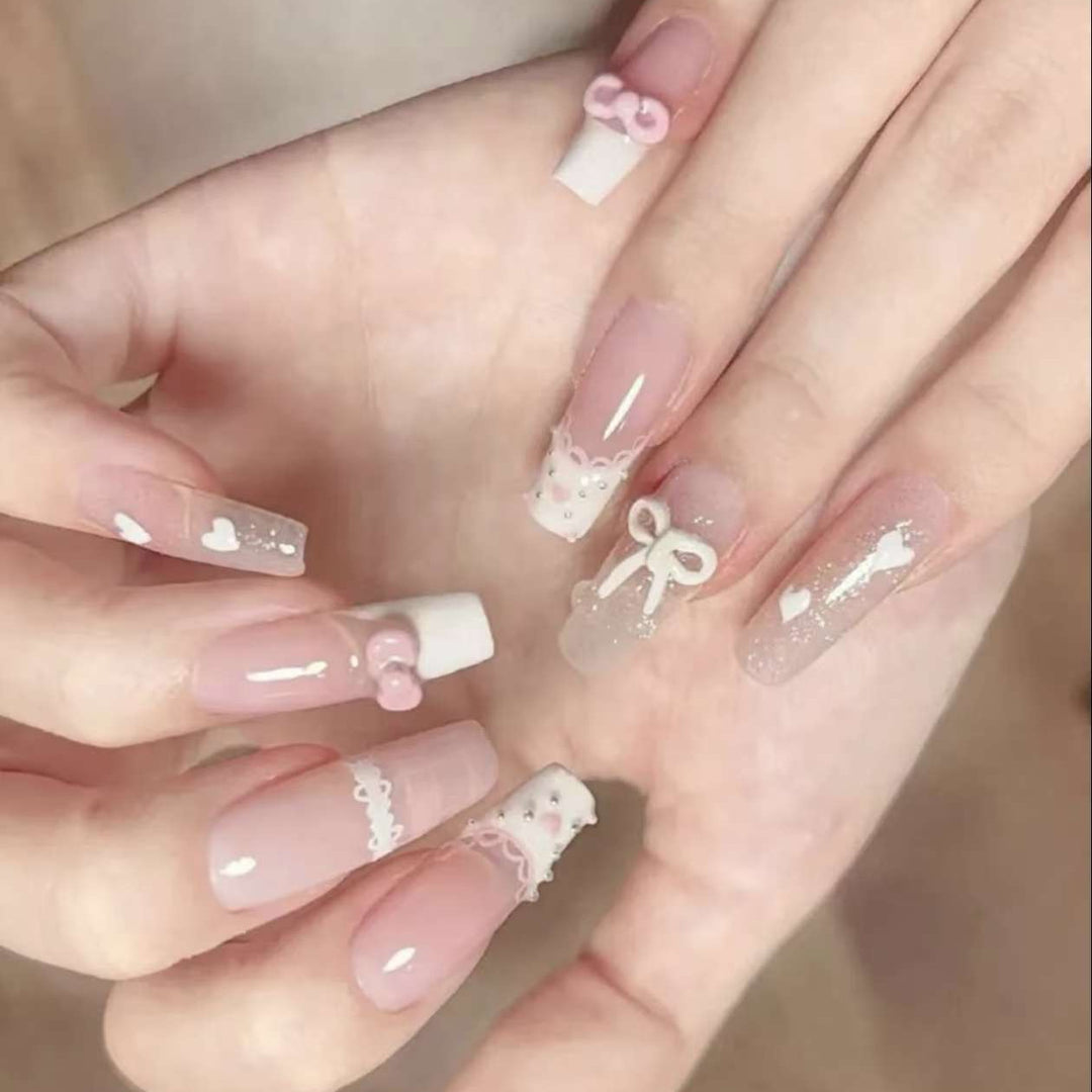 Decorative Press-On Nail Art Set Stornfield