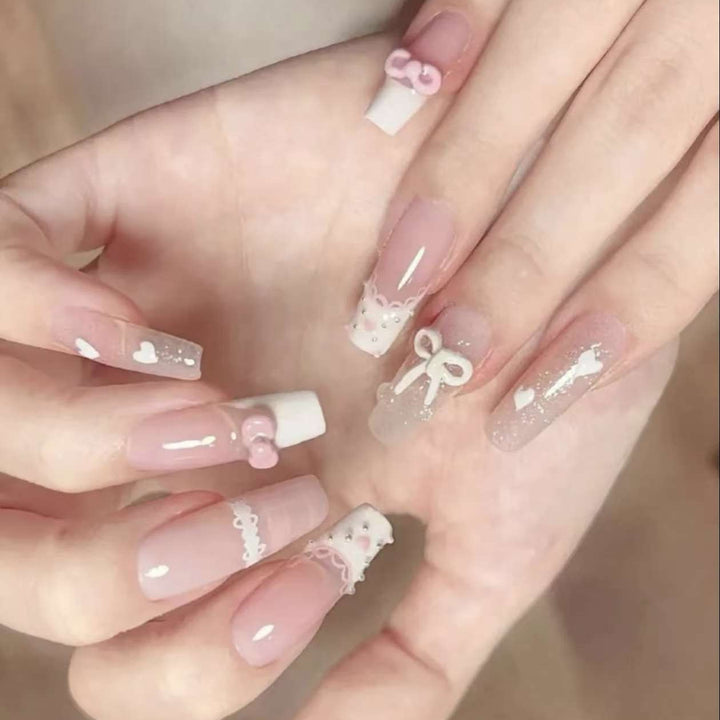 Decorative Press-On Nail Art Set Stornfield