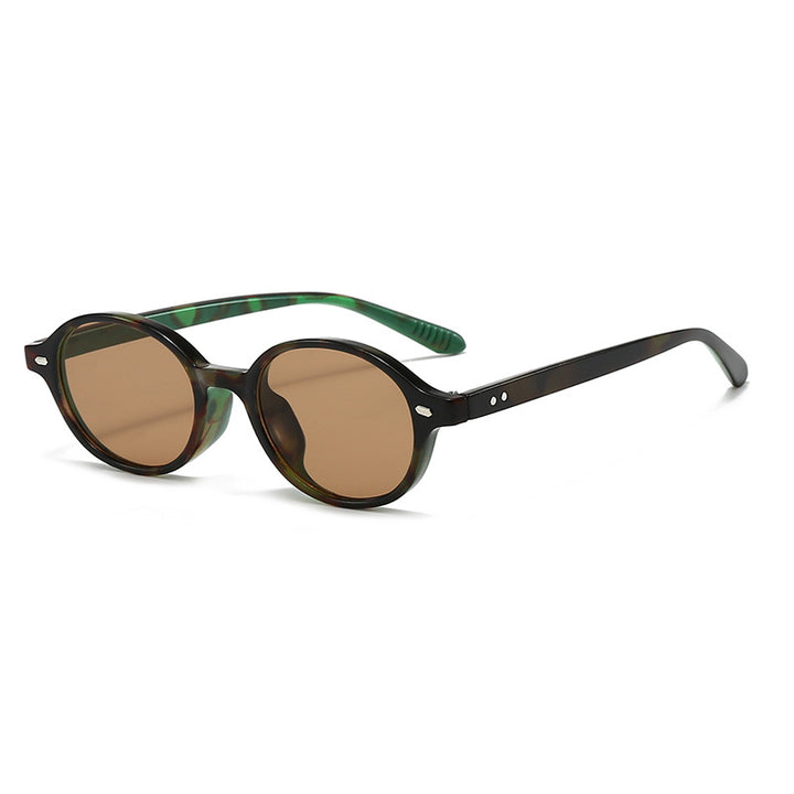 Contemporary Round Frame Sunglasses