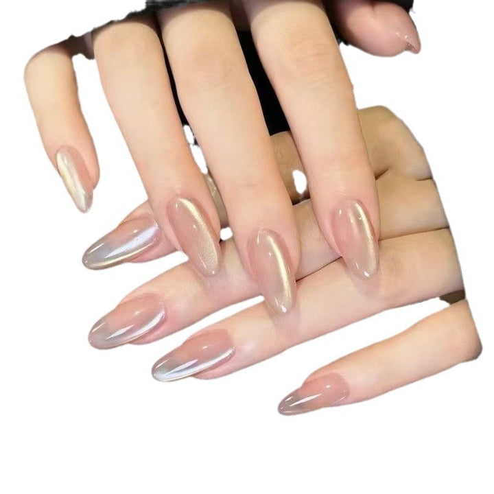 Glossy Almond-Shaped Nail Extensions Stornfield