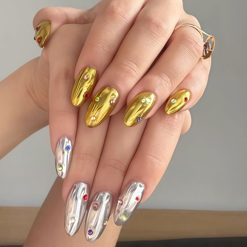 Glamorous Metallic Press-On Nail Set Stornfield