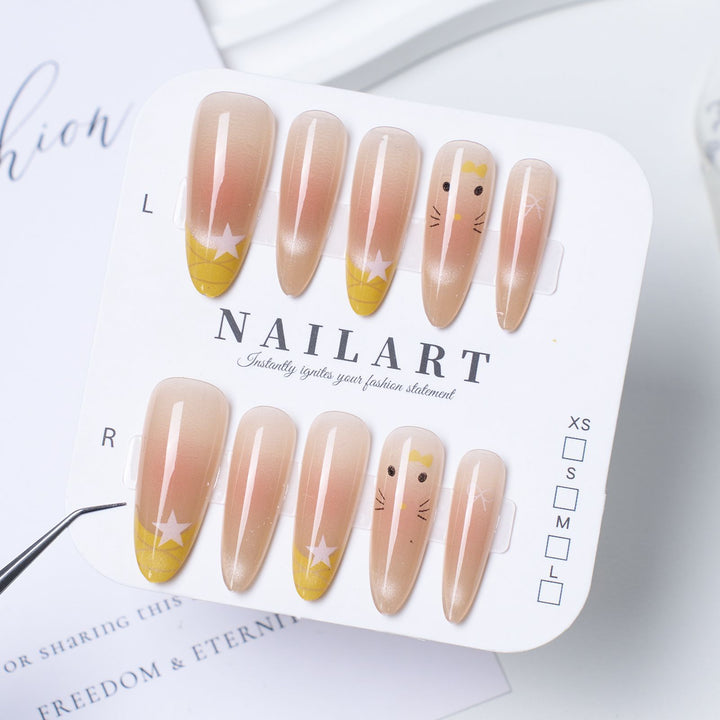 Artificial nails with Playful Design Stornfield