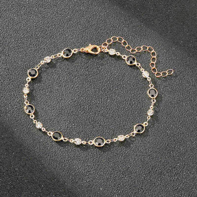 Elegant Rhinestone Chain Anklet Stornfield