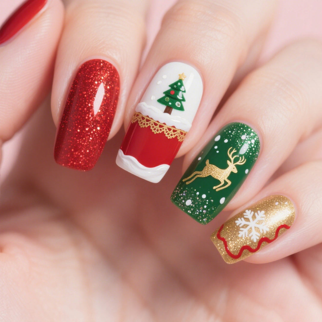 Festive Nail Art Stickers Stornfield