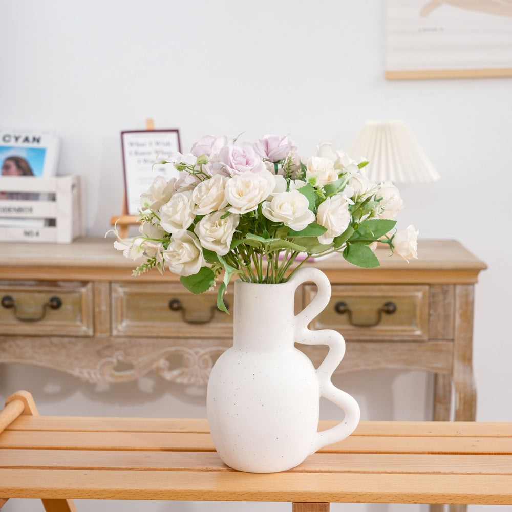 Realistic Faux Flower Bouquet