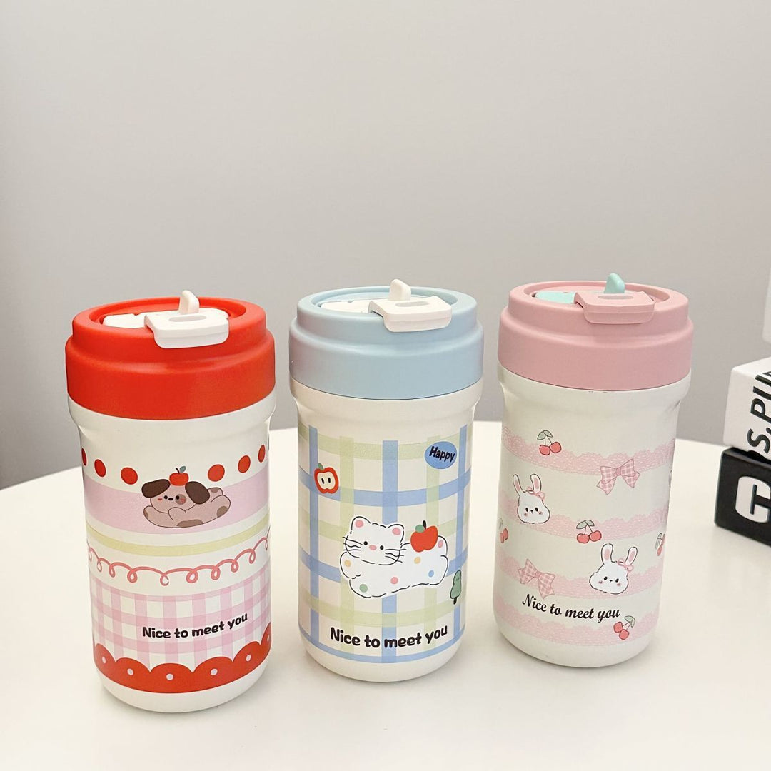 Ladies Insulated Drinking Cup with Cheerful Rabbit Design Stornfield