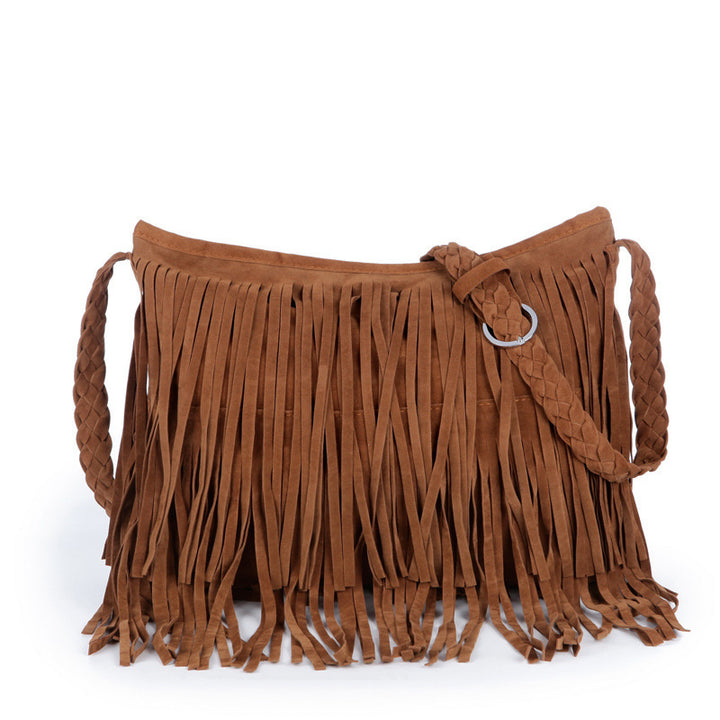 Stylish Fringe Suede Crossbody Bag Stornfield