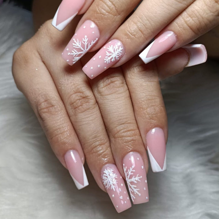 Winter-Themed Acrylic Nail Art Set Stornfield