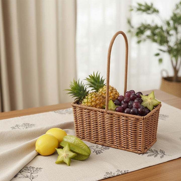 Handcrafted Wicker Storage Basket Stornfield
