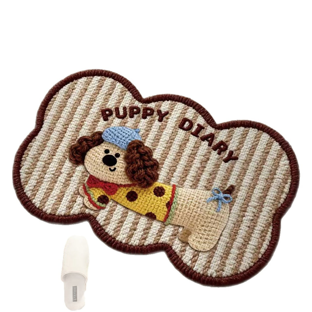 Playful Dog-Themed Area Mat