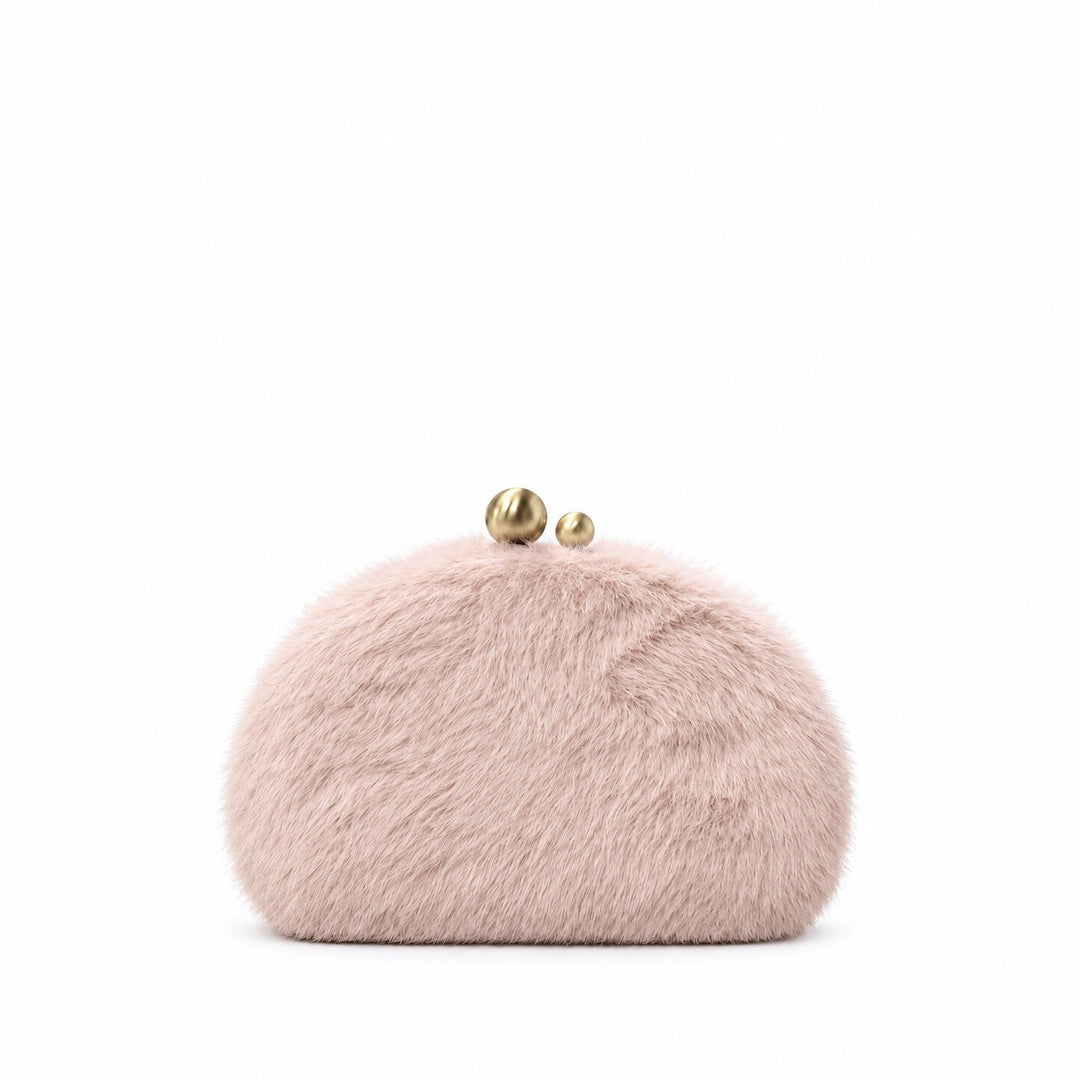 Plush Faux Fur Clutch