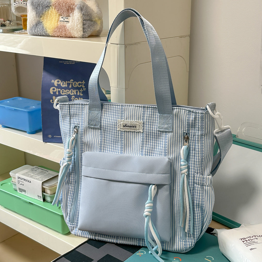 Multi-Functional Striped Backpack Stornfield