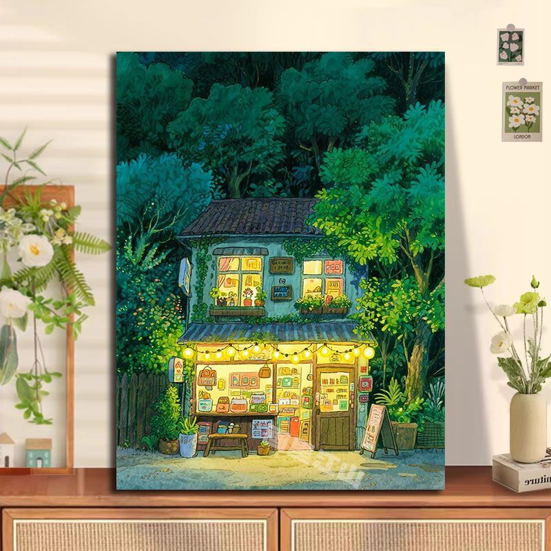 Cozy Cottage Landscape Wall Art Stornfield