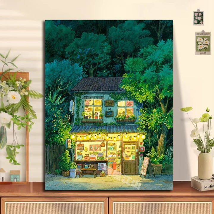 Cozy Cottage Landscape Wall Art Stornfield