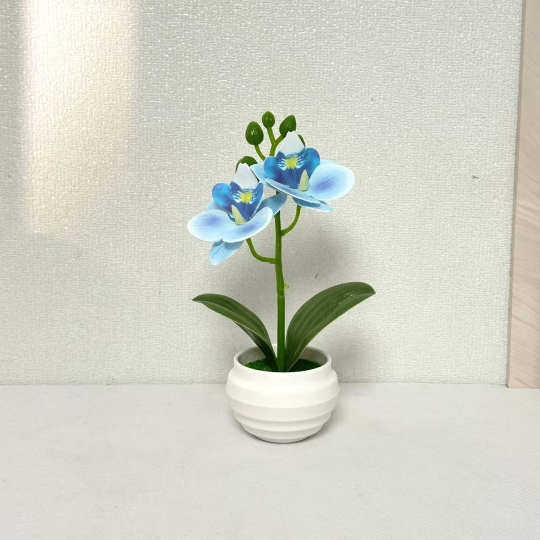 Lifelike Decorative Orchid Plant Arrangement for Home Decor