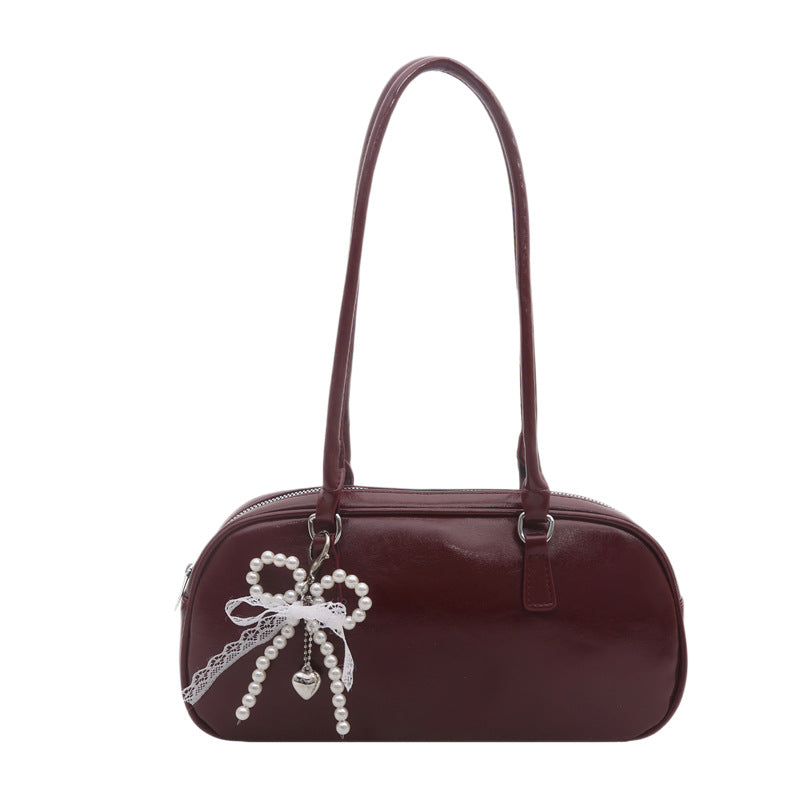 Patent Leather Handheld Satchel