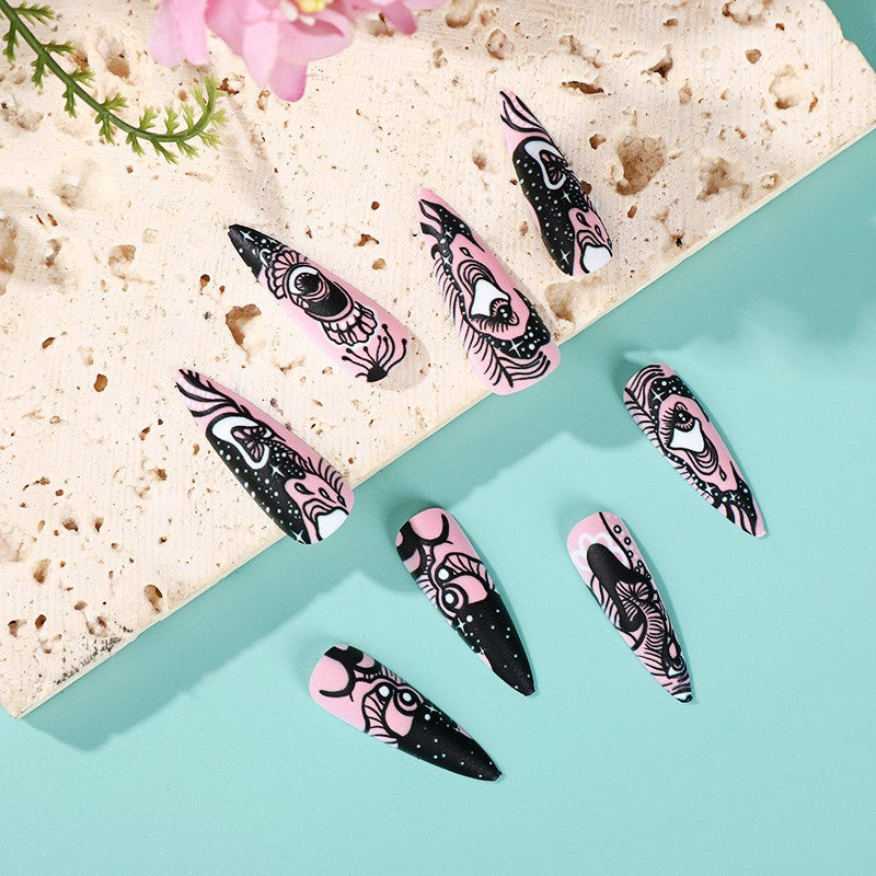 Art nails with artistic motifs Stornfield