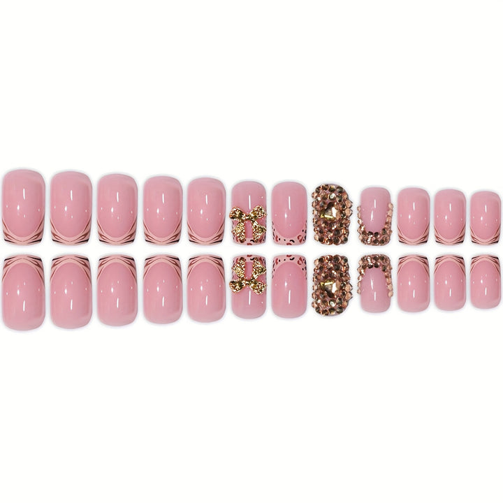 Glamorous Rhinestone-Embellished Press-On Nails Stornfield