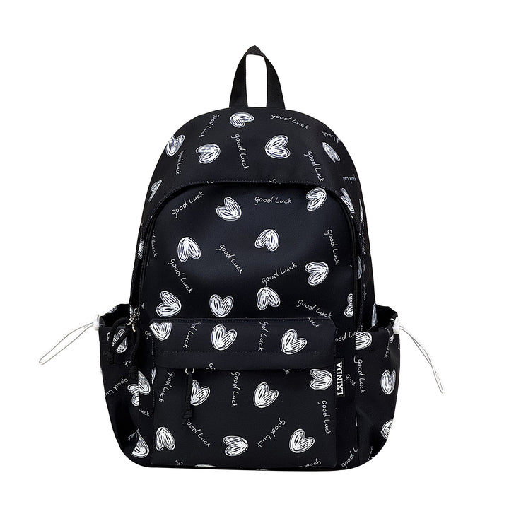 Heart-Pattern Casual Backpack Stornfield