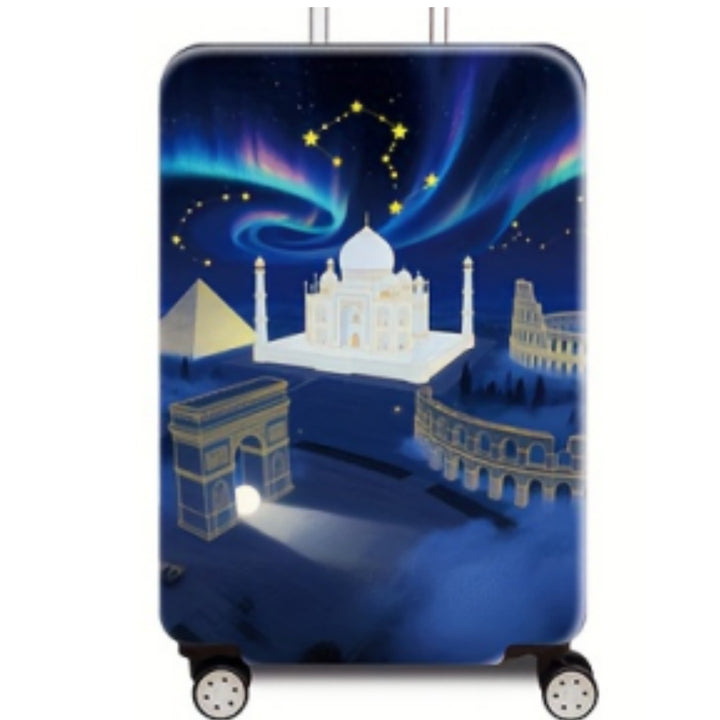 Women’s hard-shell suitcase with stunning world city motif Stornfield