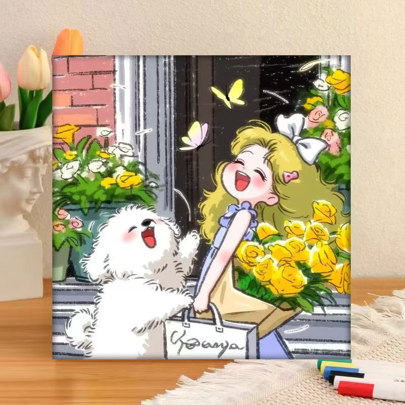 Whimsical Character Art Canvas Print Stornfield