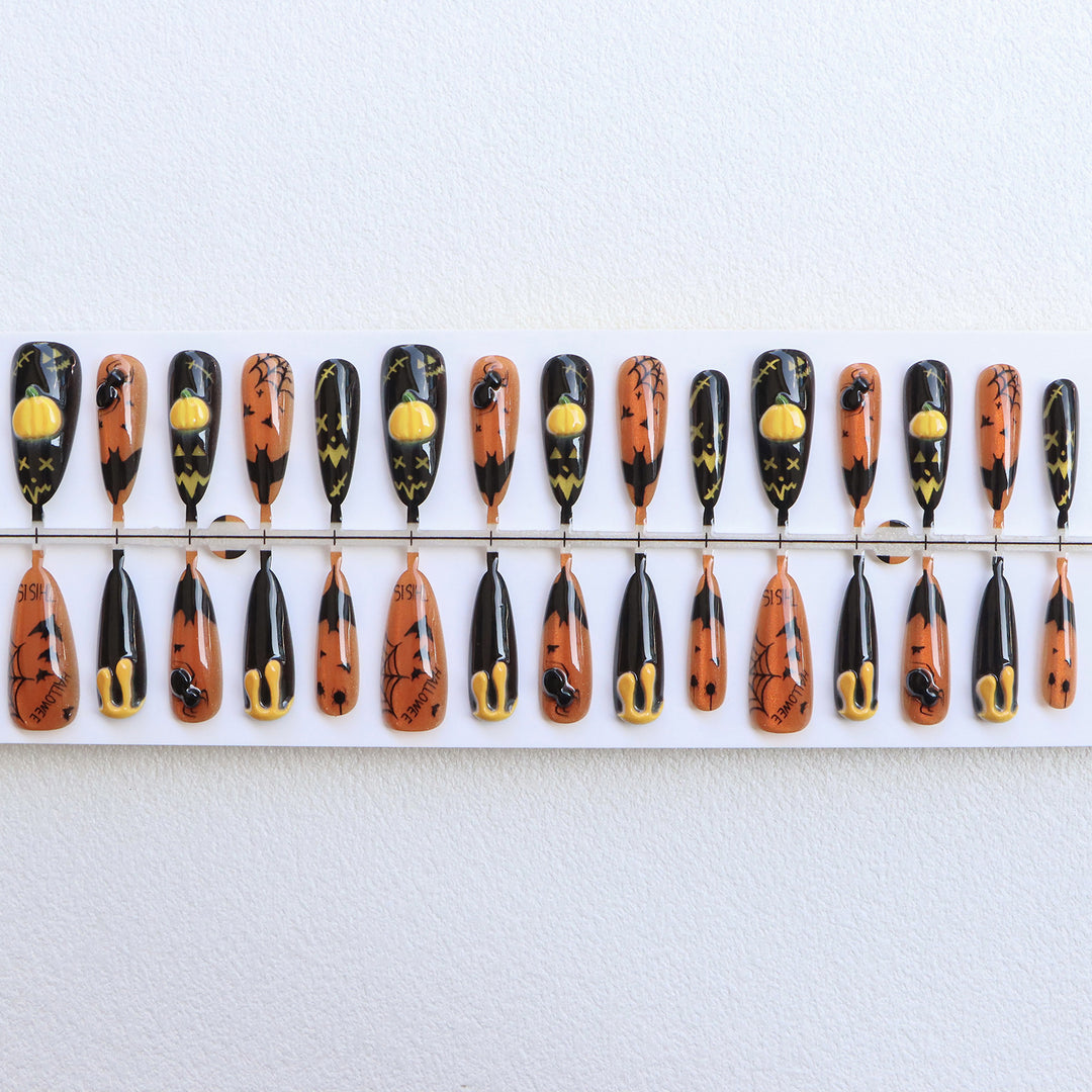 Thematic Halloween Press-On Nails Stornfield