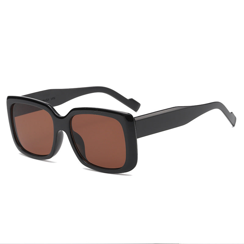Women's fashionable square sunglasses with transparent frame and innovative design Stornfield