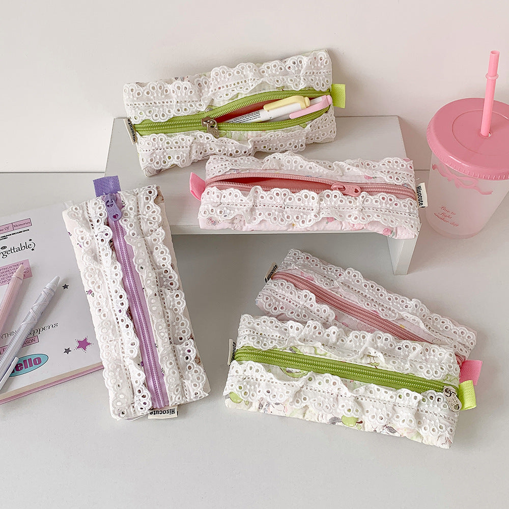 Elegant Lace Design Pencil Case Stornfield