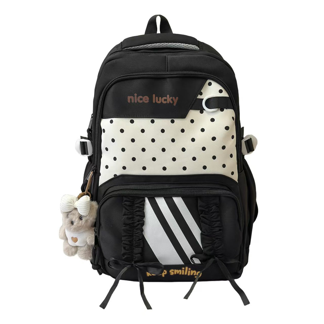 Backpack with Playful Design and Many Compartments Stornfield